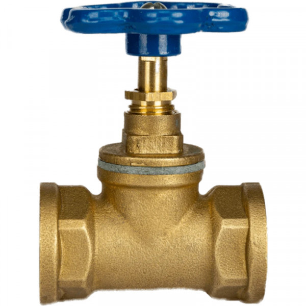 Кран ХВ вентильный прямой латунный 3/4″ВР х 3/4″ВР литейный Б1112А VA (000026273)
