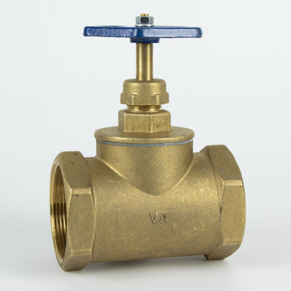 Кран ХВ вентильный прямой латунный 2″ВР х 2″ВР литейный Б1128А VA (000026277)