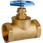 Кран ХВ вентильный прямой латунный 1 1/4″ВР х 1 1/4″ВР литейный Б1127А VA (000026275)