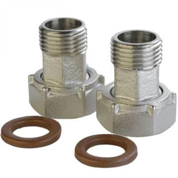 Комплект штуцеров для счетчика штампованный 1″ВР х 3/4″НР с прокладкой Б2715-1КбА(нк) VA (000026249)