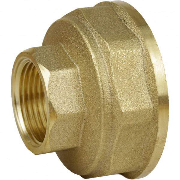Муфта редукционная латунная 1 1/4″ВР х 3/4″ВР штампованная восьмигранная А0334А VA (000026550)