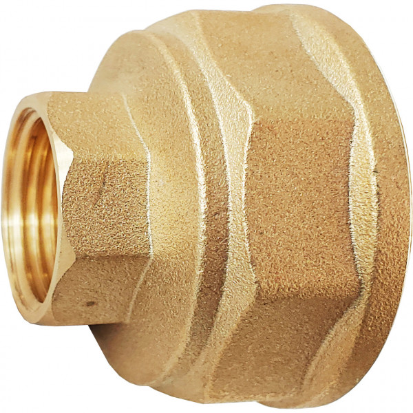 Муфта редукционная латунная 1 1/4″ВР х 3/4″ВР штампованная восьмигранная А0334А VA (000026550)