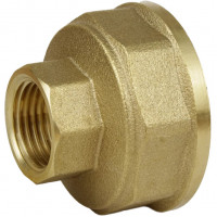 Муфта редукционная латунная 1 1/4″ВР х 1/2″ВР штампованная восьмигранная А0333А VA (000026547)