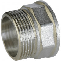 Переходник никелированный 1 1/4″ВР х 1 1/4″НР штампованный А0635А(нк) VA (000026574)