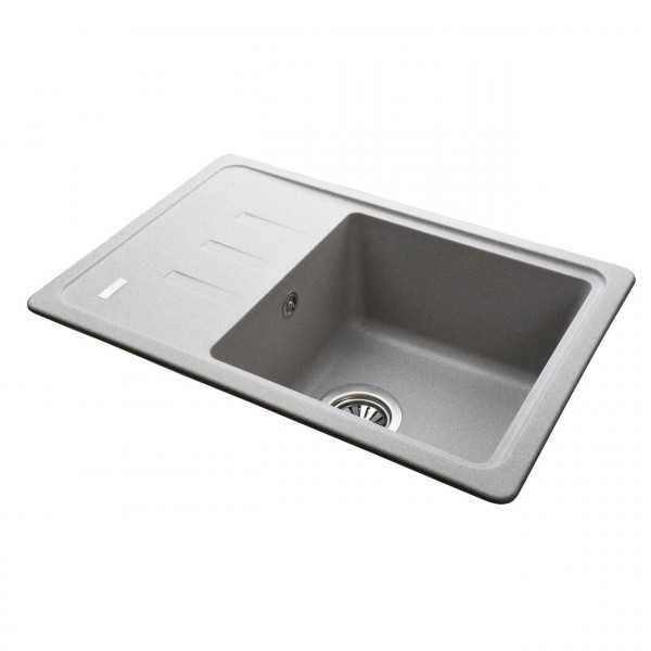 Гранітна мийка Globus Lux MONO сірий камiнь 620x435мм-А0005 (000022392)