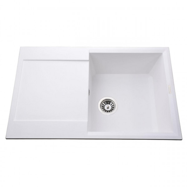 Гранітна мийка Globus Lux KOMO білий 790х500мм-А0007 (000008228)