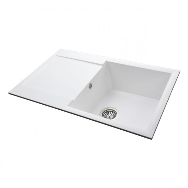 Гранітна мийка Globus Lux KOMO білий 790х500мм-А0007 (000008228)