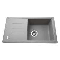 Гранітна мийка Globus Lux LUGANO сiрий камiнь 780x435мм-А0005 (000008005)