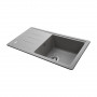 Гранітна мийка Globus Lux LUGANO сiрий камiнь 780x435мм-А0005 (000008005)