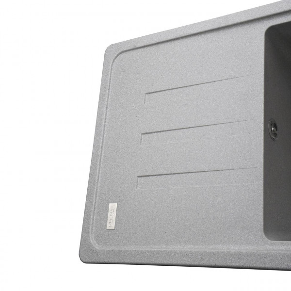 Гранітна мийка Globus Lux LUGANO сiрий камiнь 780x435мм-А0005 (000008005)