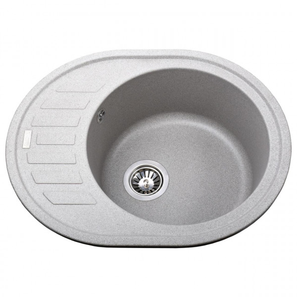 Гранитная мойка Globus Lux ARNO серый камень 620x500мм-А0005 (000007598)