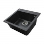 Гранитная мойка Globus Lux AOSTA черный 490x455мм-А0002 (000023577)
