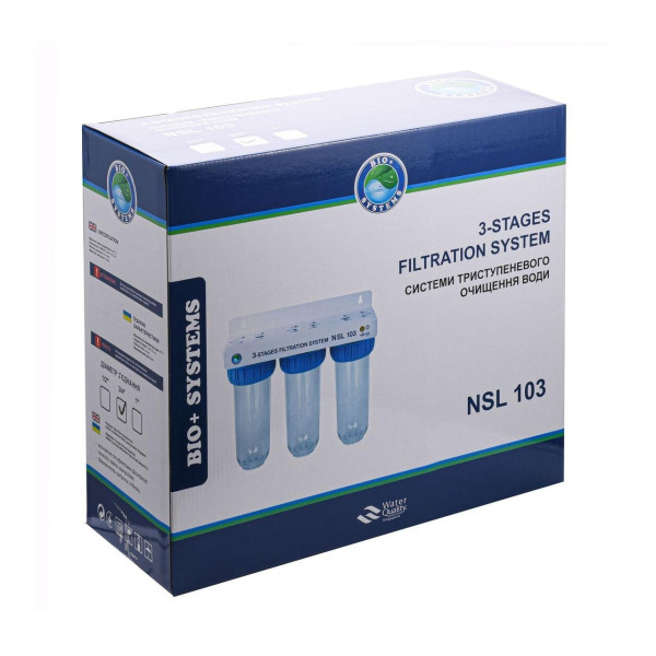 Система 3-х ступеневого очищення Bio+ systems NSL103, 3/4″ (000018052)