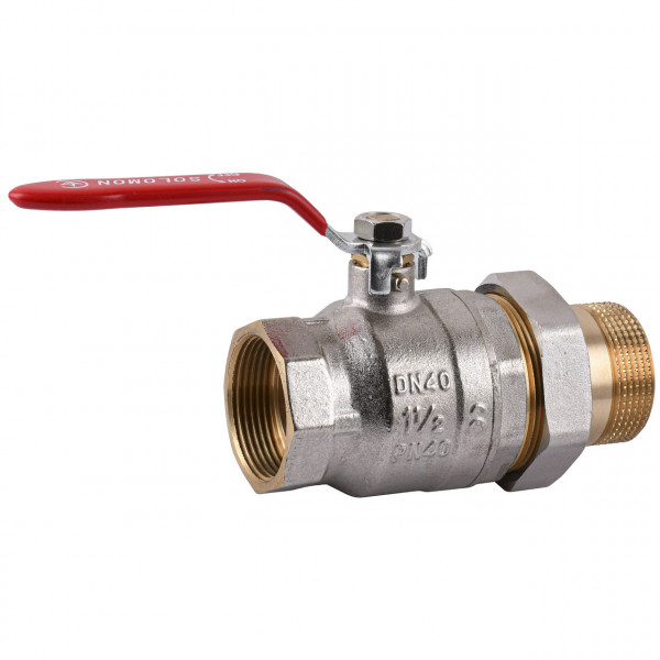 Кран кульовий прямий з американкою SOLOMON 1 1/2″ ПОСИЛЕНИЙ 0021042 (000015717)