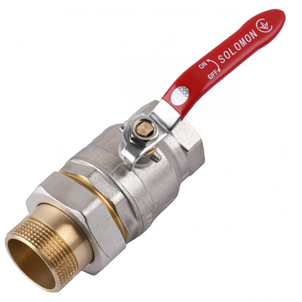 Кран кульовий прямий з американкою SOLOMON 1 1/2″ ПОСИЛЕНИЙ 0021042 (000015717)