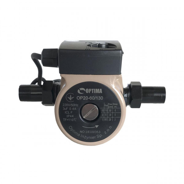 Насос циркуляційний Optima OP20-60 130мм + гайки, + кабель з вилкою (000010569)