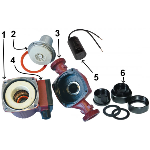 Насос циркуляційний Optima OP20-60 130мм + гайки, + кабель з вилкою (000010569)