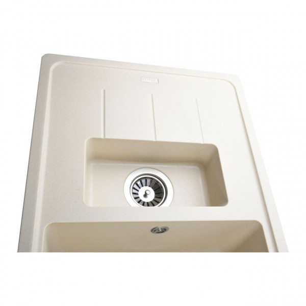 Гранитная мойка Globus Lux IZEO слоновая кость 780х500мм (000019449)