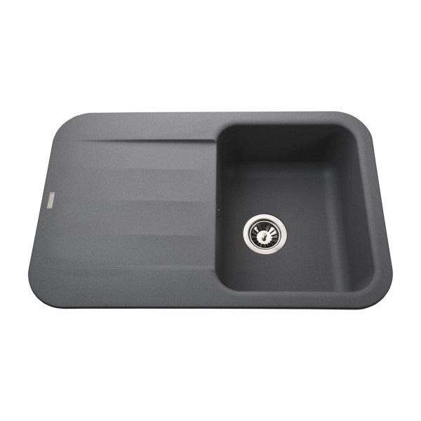 Гранітна мийка Globus Lux OBER сірий металік 780х500мм-А0003 (000022426)