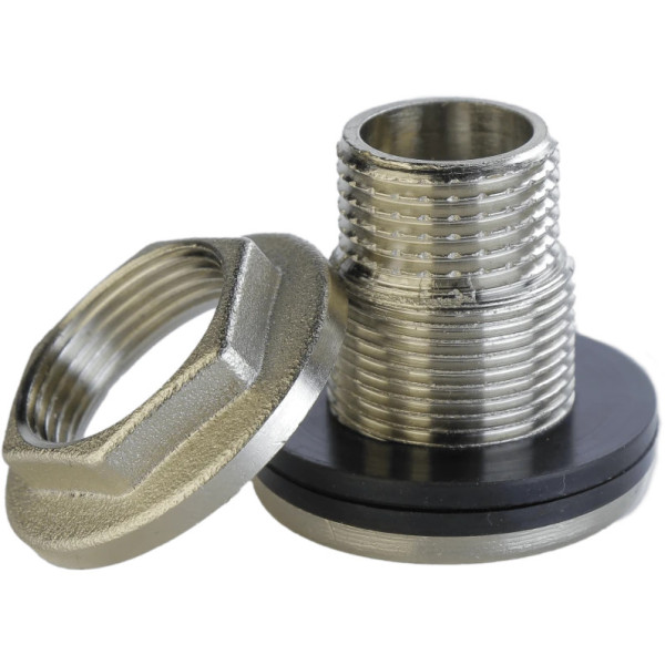 Врізання в бак Ø25 нікельоване 1/2″ЗР штамповане посилене Б5101А(нк) VA (000026732)