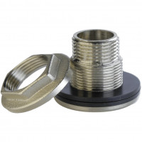 Врізання в бак Ø40 нікельоване 1″ЗР штамповане посилене Б5103А(нк) VA (000026734)