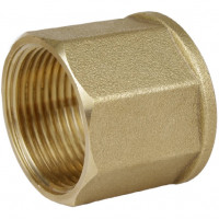 Муфта латунна 1 1/2″ВР х 1 1/2″ВР штампована восьмигранна А0355А VA (000026714)