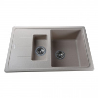Гранитная мойка Globus Lux IZEO пiщаний 780x500мм-А0004 (000000941)