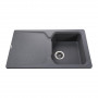 Гранітна мийка Globus Lux BOREN сiрий металiк 860х500мм-А0003 (000006048)