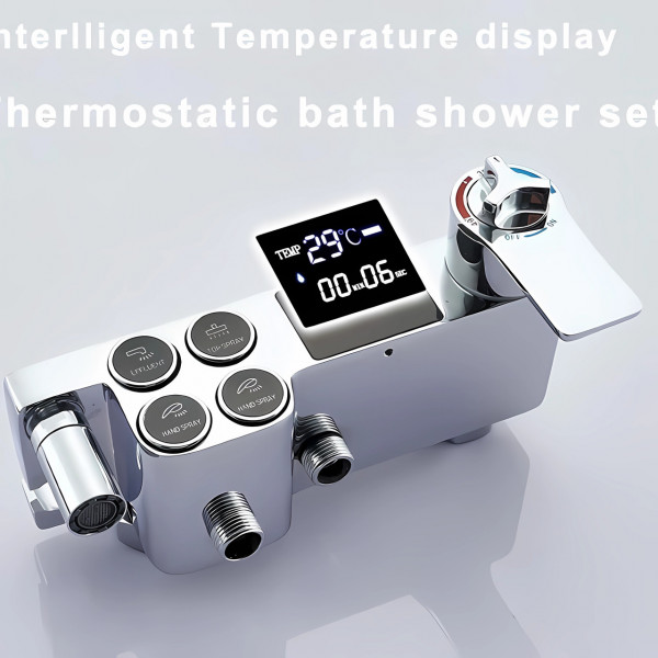 Душевая система хром, душевая стойка