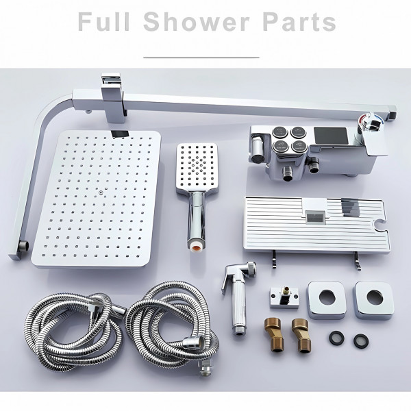 Душевая система хром, душевая стойка