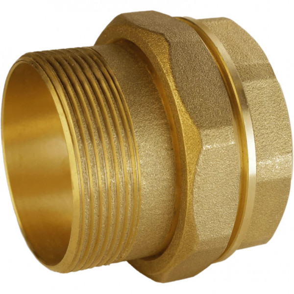 Згін американка пряма латунна 2″ВР х 2″ЗР штампована з резиновою прокладкою Б0843А VA (000026905)