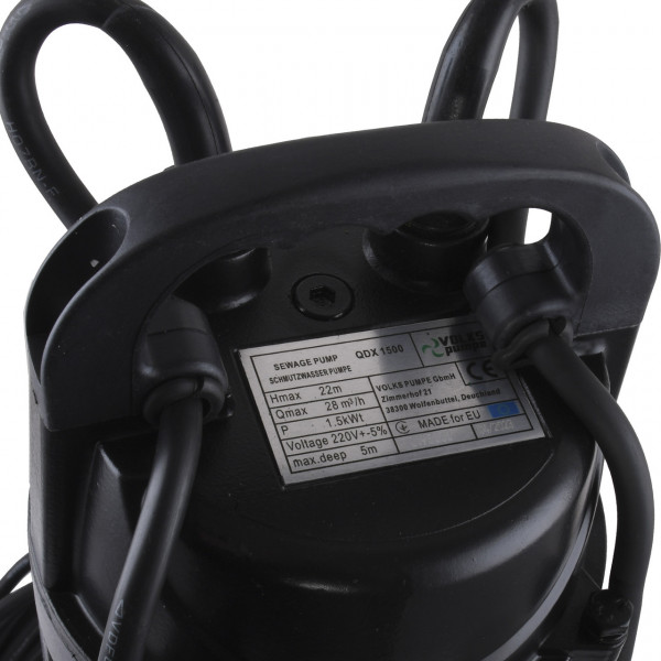 Насос дренажный VOLKS pumpe QDX1500 1,5кВт (000025916)