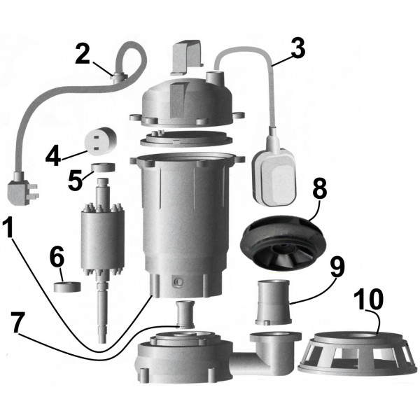Насос дренажный VOLKS pumpe QDX1500 1,5кВт (000025916)
