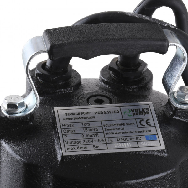 Насос фекальный VOLKS pumpe WQD 0.55 ECO 0.55кВт (000025917)