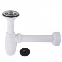 Сифон для раковины VIEGA 1 1/2″ x 1 1/2″ пластик белый бутыл. с/г 137182 (000000810)