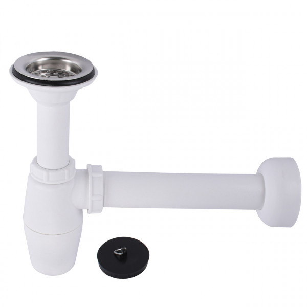 Сифон для раковины VIEGA 1 1/2″ x 1 1/2″ пластик белый бутыл. с/г 137182 (000000810)