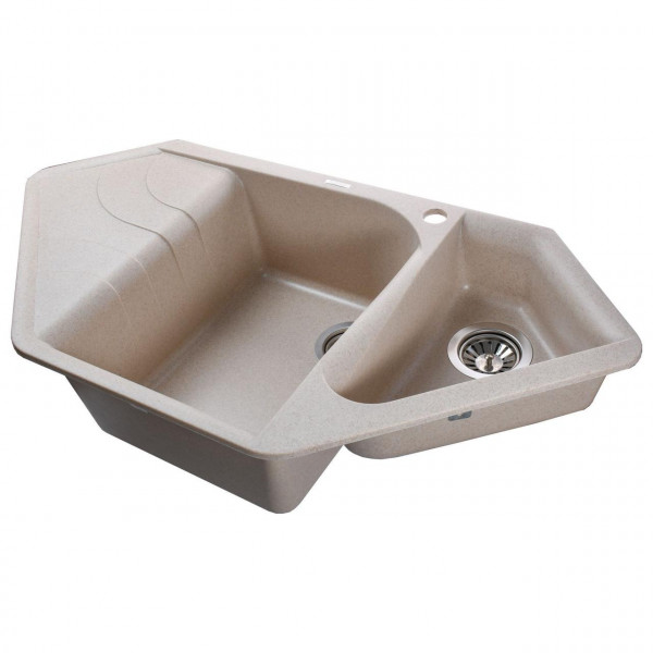 Гранітна мийка Globus Lux GARDA пiщаний 1000х500мм-А0004 (000006187)