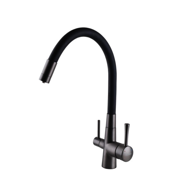 Смеситель для кухни под осмос Globus Lux LAZER GLLR-0903-11-GRAPHITE (000022996)