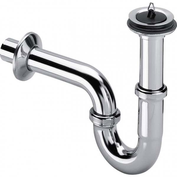 Сифон для умивальника VIEGA 1 1/4″ x 1 1/4″ x60 хром трубний з/г 111298 (000006188)