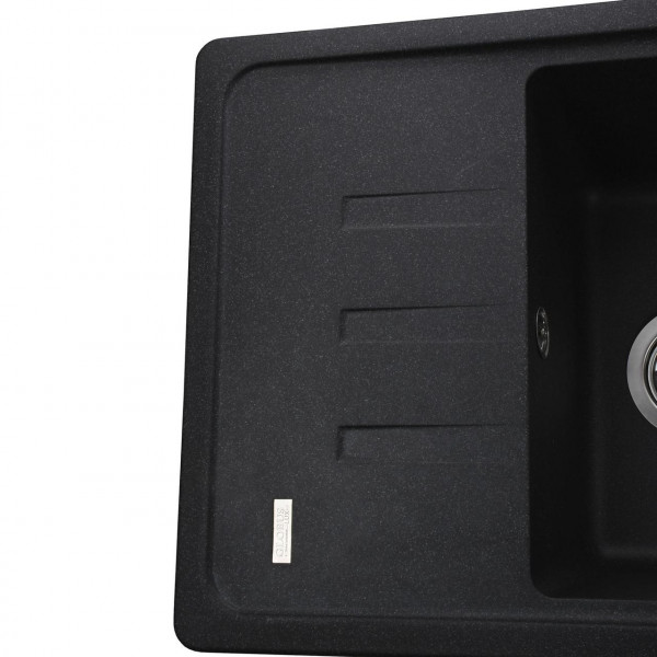 Гранітна мийка Globus Lux MONO графіт 620х435мм-А0001 (000022399)