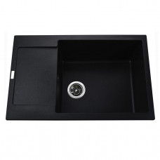 Гранітна мийка Globus Lux MALABI чорний 780х500мм-А0001 (000022431)