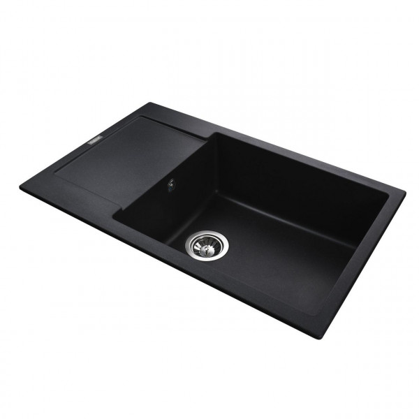 Гранітна мийка Globus Lux MALABI чорний 780х500мм-А0001 (000022431)
