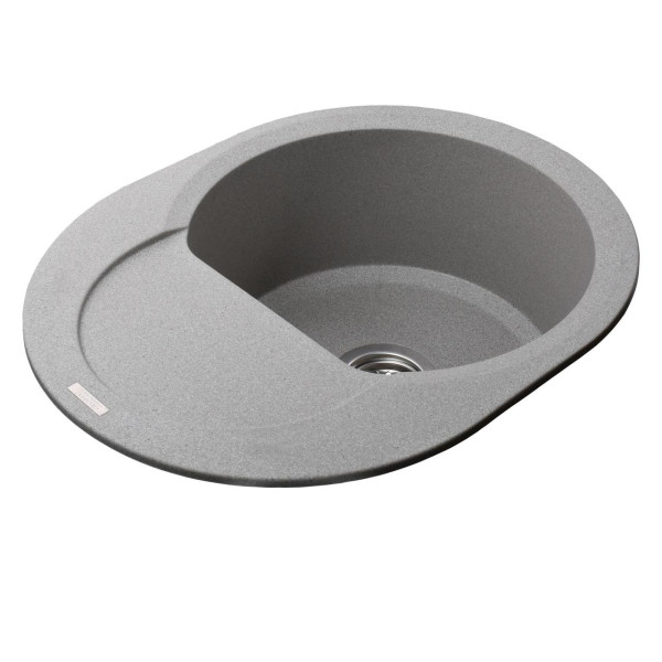 Гранитная мойка Globus Lux MORAINE серый камень 600x470мм-А0005 (000022393)