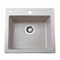 Гранитная мойка Globus Lux AOSTA миндаль 490x455мм-А0008 (000023570)