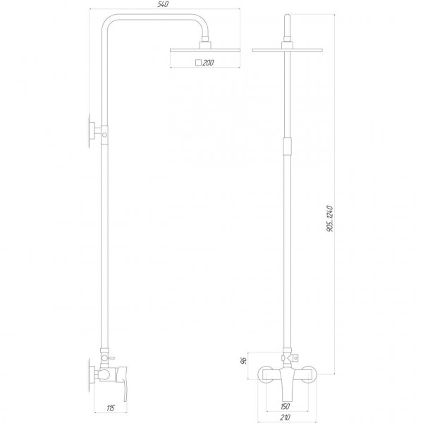 Душевая система Globus Lux QUEENSLAND GLQU-0077 (000010148)