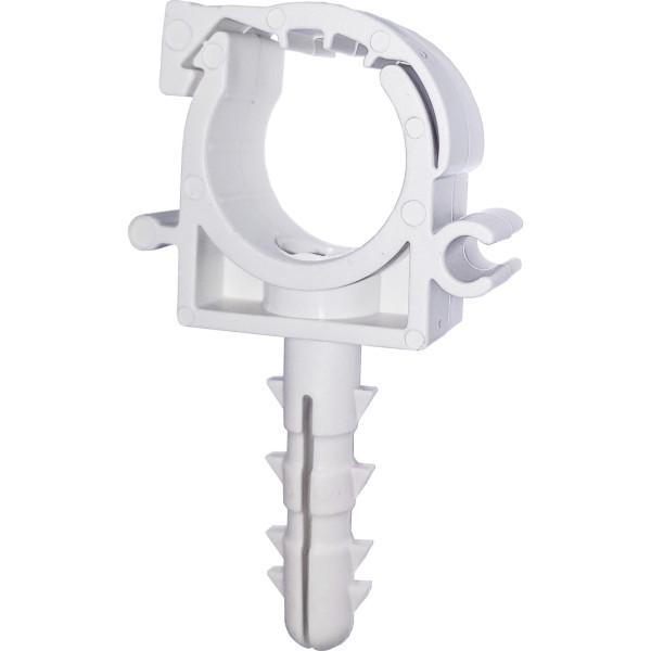 Клипса-дюбель с защелкой для крепления трубы Ø20мм (уп.100шт) (000027290)