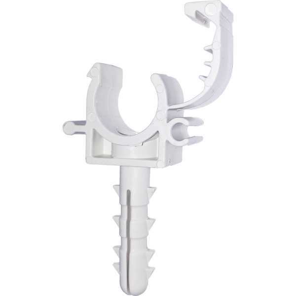 Клипса-дюбель с защелкой для крепления трубы Ø16мм (уп.100шт) (000027289)