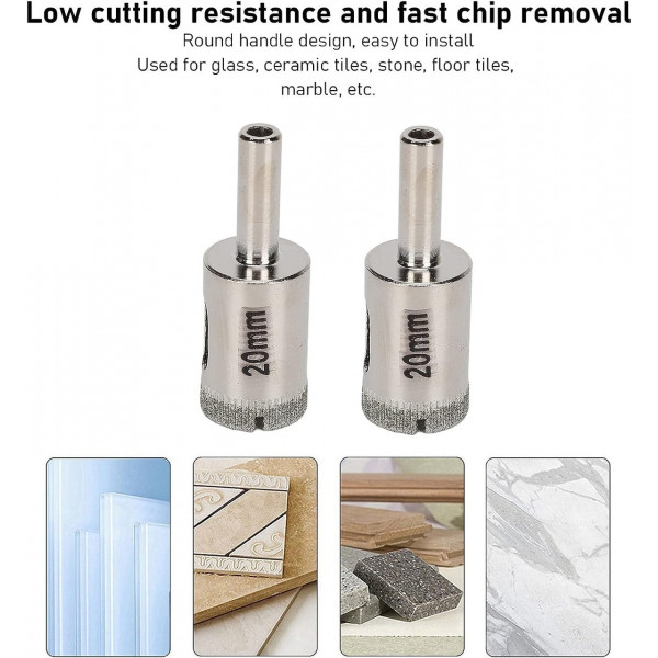 Алмазные коронки, коронки для плитки, коронки для розеток, коронки по керамограниту, коронки для плитки 20 мм (234841998)