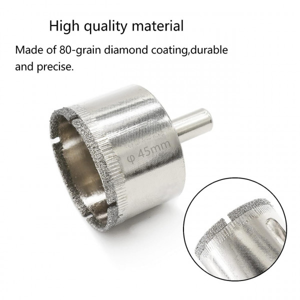 Алмазные коронки, коронки для плитки, коронки для розеток, коронки по керамограниту, коронки для плитки 45 мм (460852282)