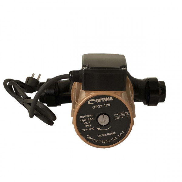 Насос циркуляційний Optima OP32-120 220мм + гайки, + кабель з вилкою (000016680)